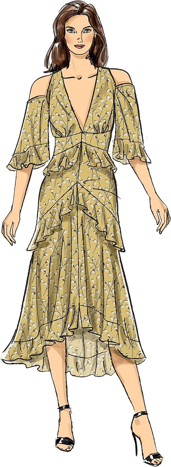 McCall's Patterns McCall's Women's Loose Fitting Pleated Layer Dress by Nicole Miller, Sizes 14-22 Patterns - Image 7
