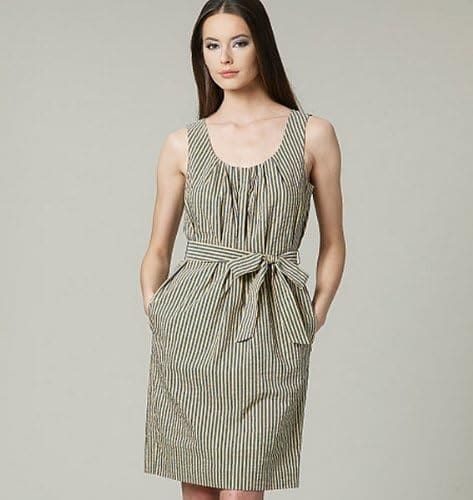 Vogue Patterns V1236 Misses' Dress and Belt, Size F5 (16-18-20-22-24) - Image 4