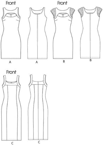 McCall's Patterns M6348 Misses'/Miss Petite Dresses in 2 Lengths, Size AX5 (4-6-8-10-12) - Image 3