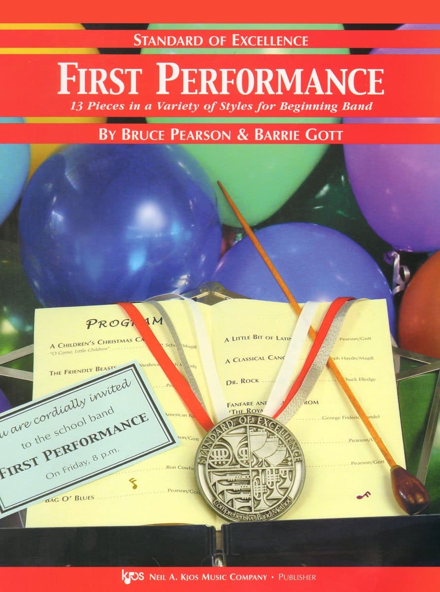 W26BC - First Performance - Standard of Excellence - Bassoon/Trombone/Baritone B.C. (13 Piece in a variety of styles for beginning band)