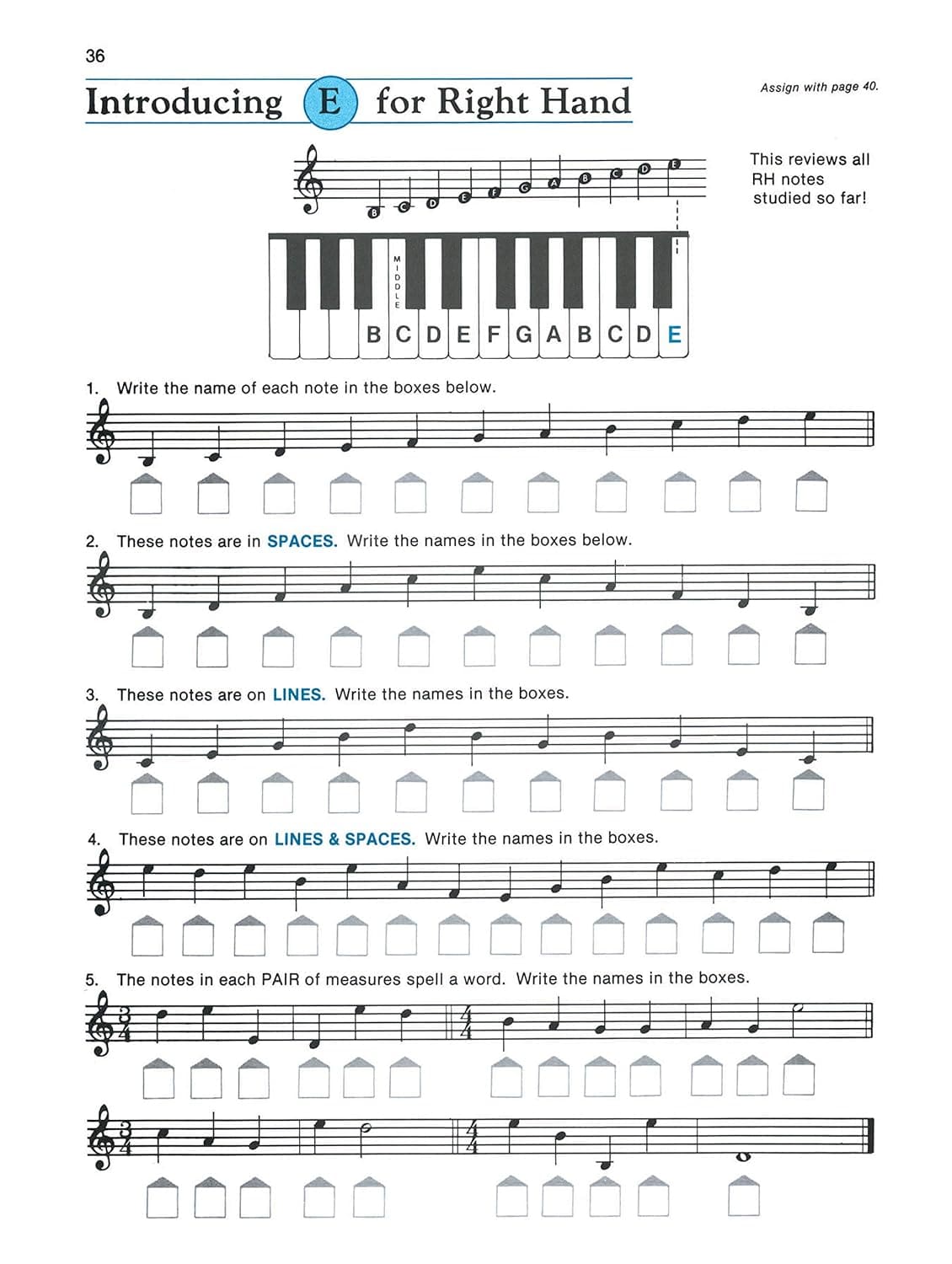 Alfred's Basic Adult Theory Piano Book: Level One (2462) - Image 5