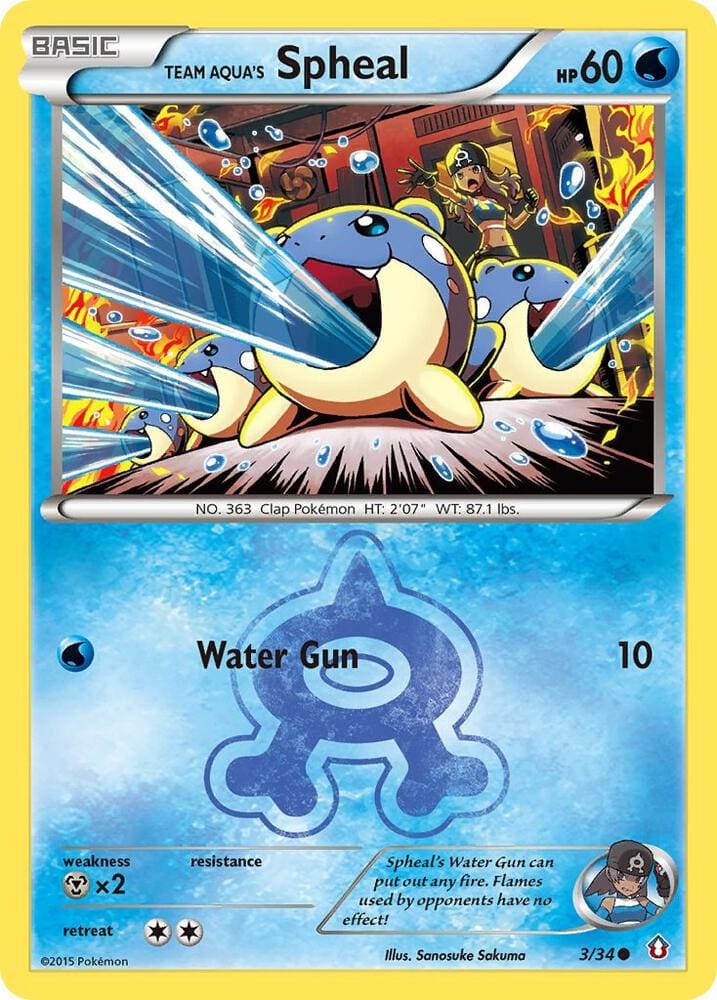 Team Aqua's Spheal - Double Crisis (DCR)