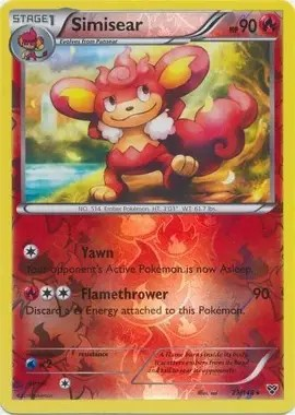 Simisear - XY Base Set (XY) (Reverse Holo)